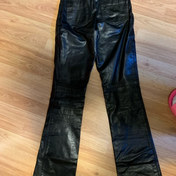 SOLD Vintage Rudsak Leather Bootcut Pants - Picture 2 of 6